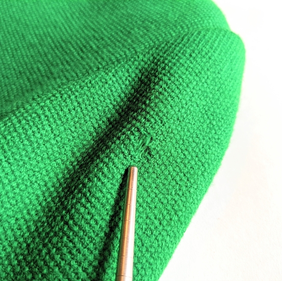 Vintage Bright Kelly Green Cropped Wool Coat - Kreeger's medium m 6 8 wool knit - Picture 9 of 13